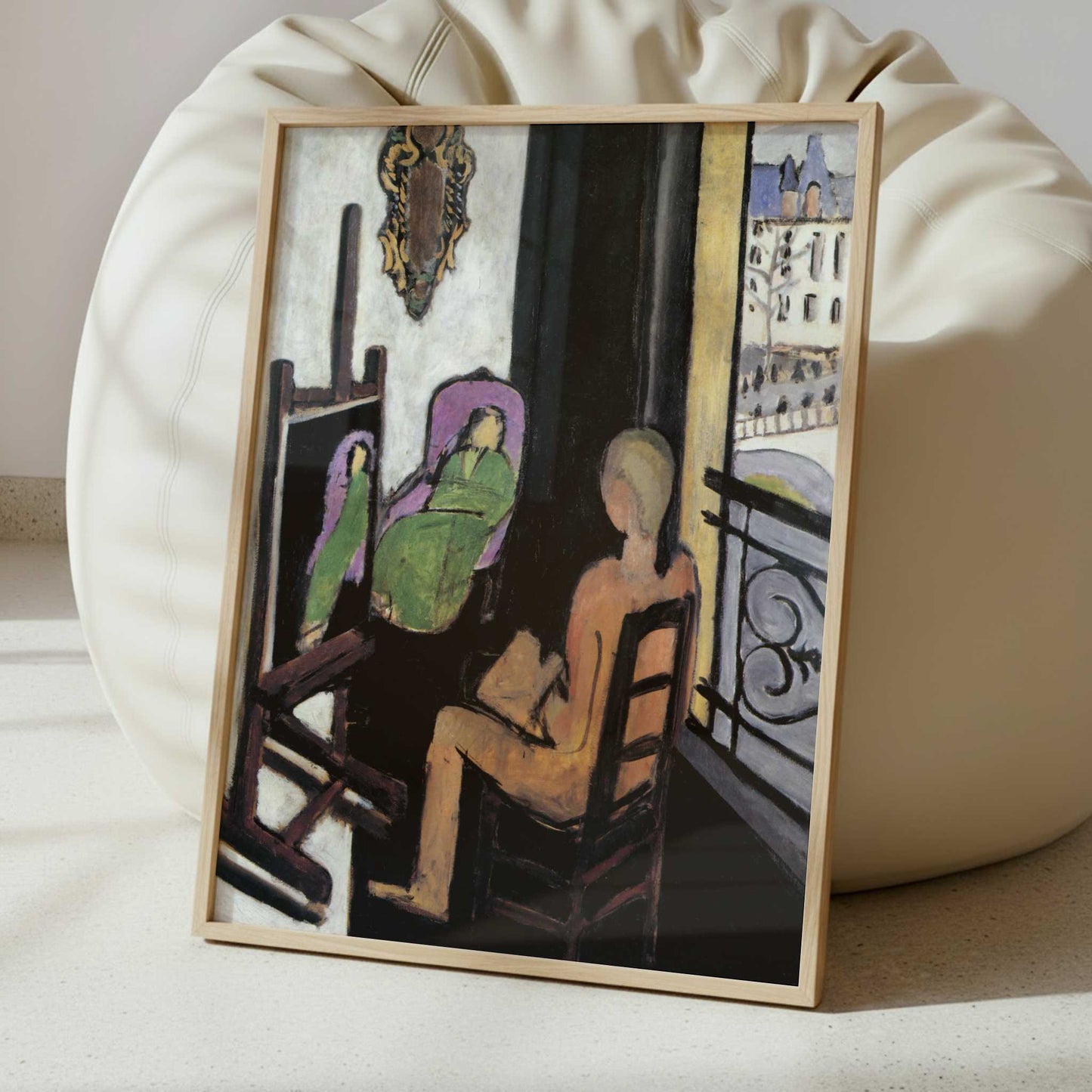 The Painter & his Model (1917) by Henri Matisse – Art Print - Interior inspiration