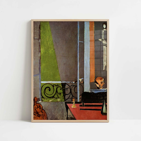 The Piano Lesson (1916) by Henri Matisse – Art Print - Art print in oak frame