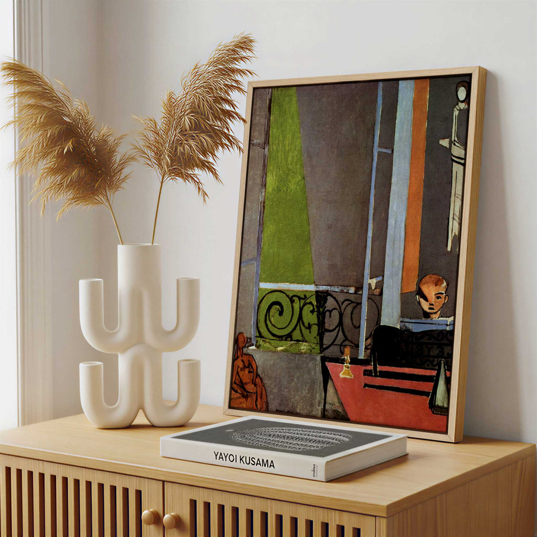 Framed Canvas - Framed canvas in a stylish interior setting