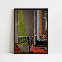 Framed Canvas - Framed canvas in black frame