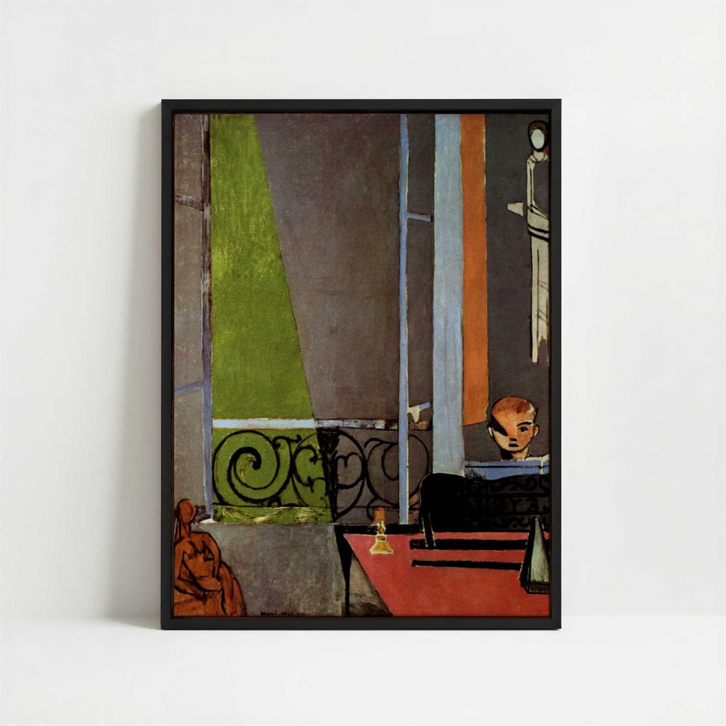 Framed Canvas - Framed canvas in black frame