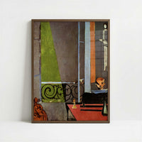 The Piano Lesson (1916) by Henri Matisse – Art Print - Art print in dark wood frame