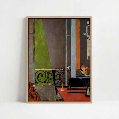 Framed Canvas - Framed canvas in oak color frame