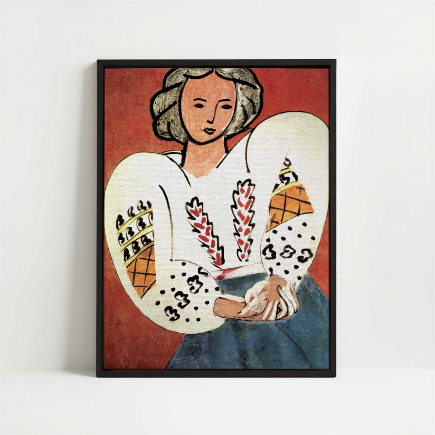 Framed Canvas - Framed canvas in black frame