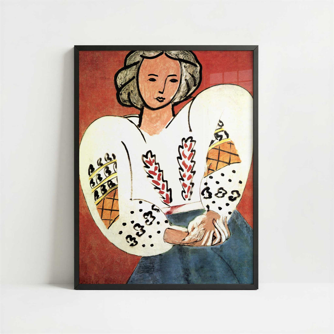 The Rumanian Blouse (1940) by Henri Matisse – Art Print - Art print in black frame