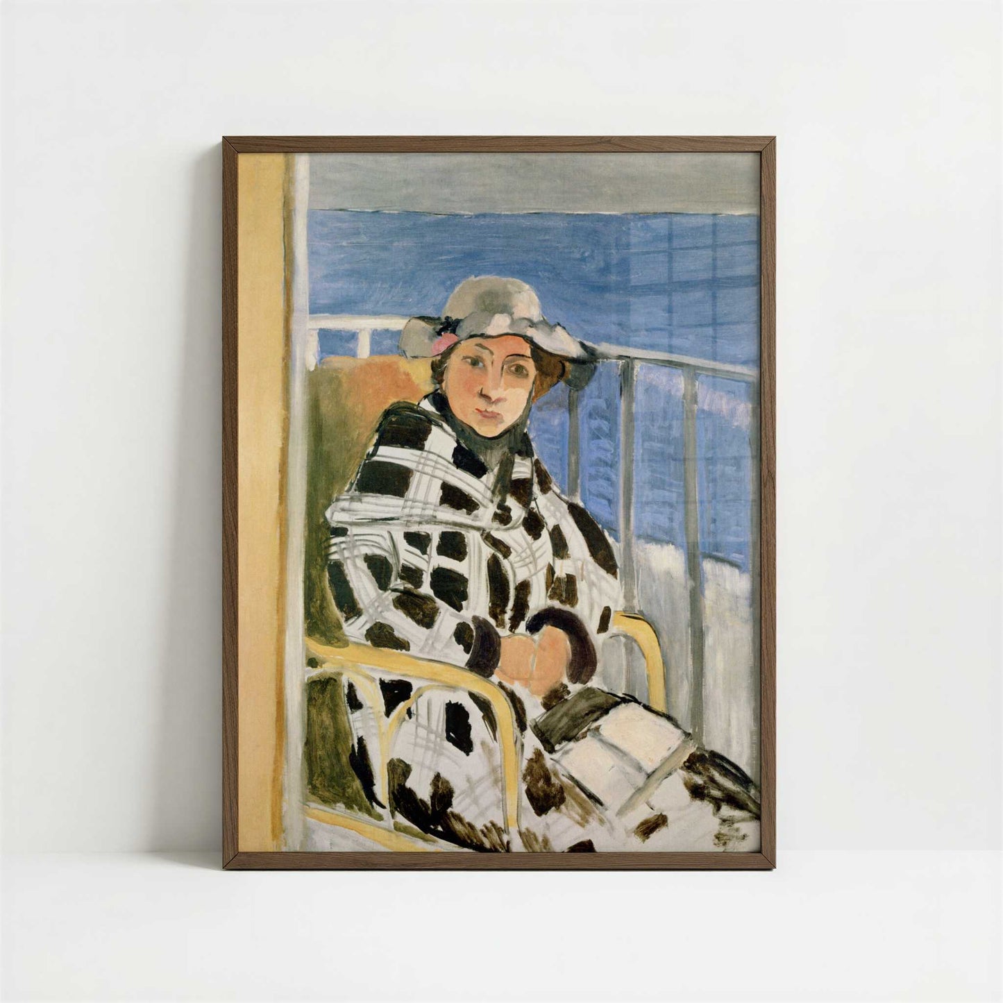The Scottish Coat (1918) by Henri Matisse – Art Print - Art print in dark wood frame