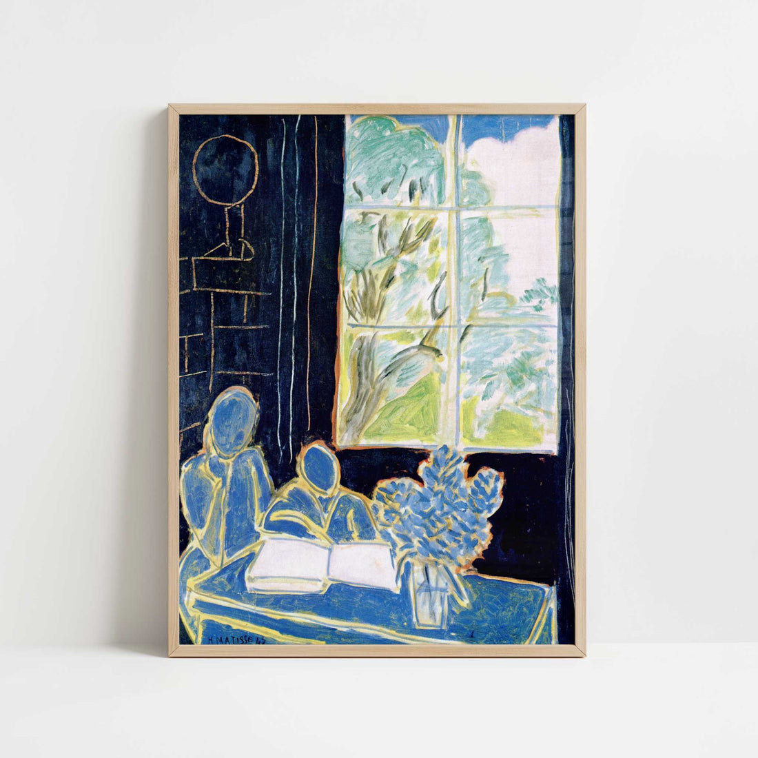 The Silence Living in Houses (1947) by Henri Matisse – Art Print - Art print in oak frame
