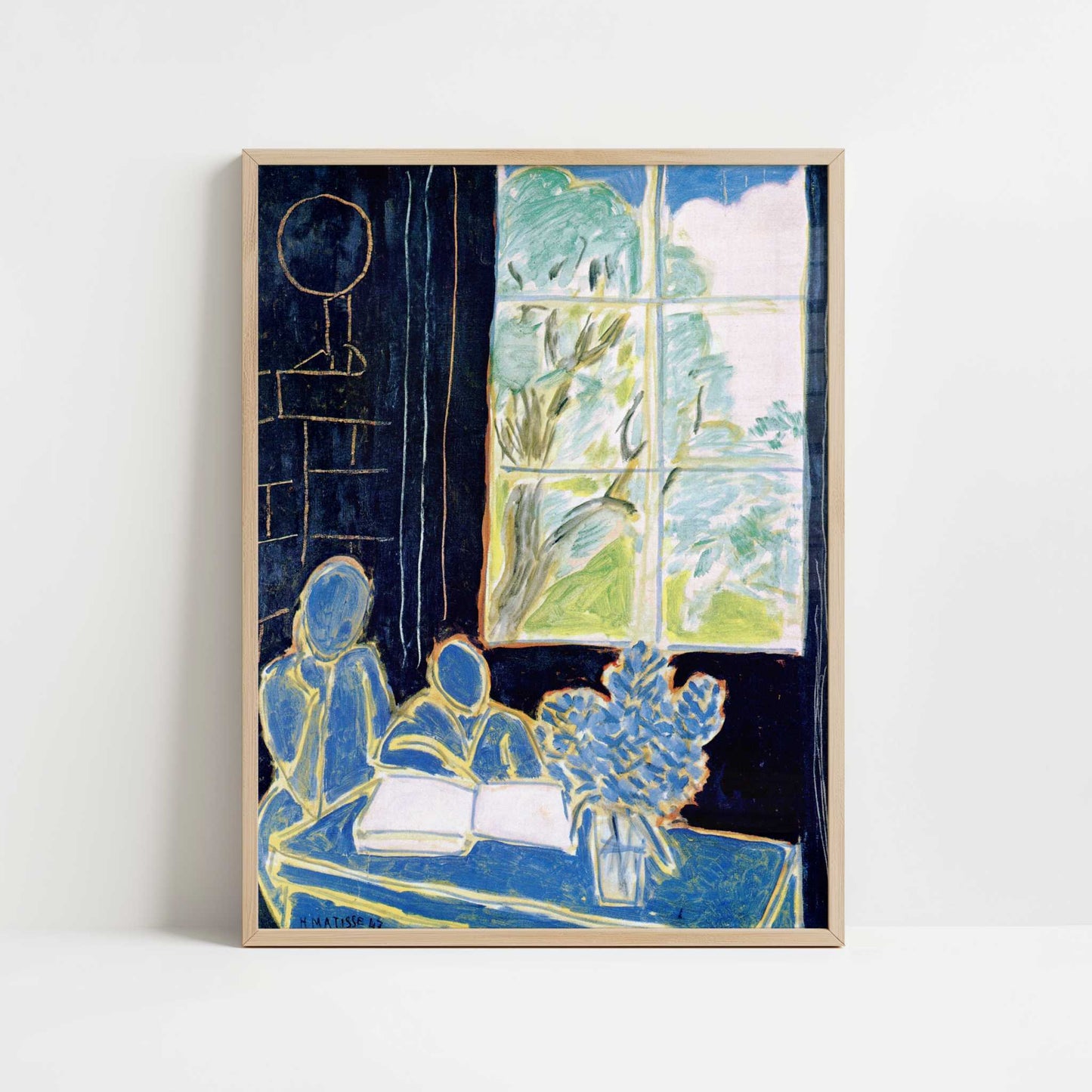 The Silence Living in Houses (1947) by Henri Matisse – Art Print - Art print in oak frame