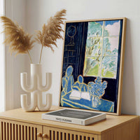 Framed Canvas - Framed canvas in a stylish interior setting