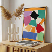 Framed Canvas - Framed canvas in a stylish interior setting