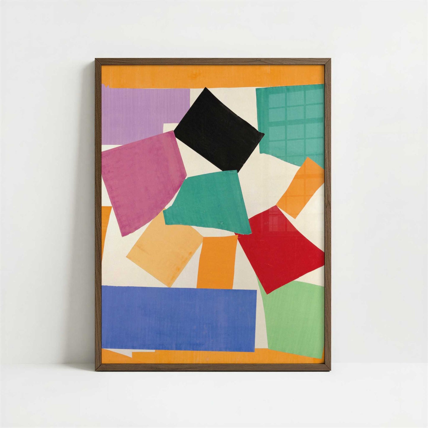 The Snail (1953) by Henri Matisse – Art Print - Art print in dark wood frame