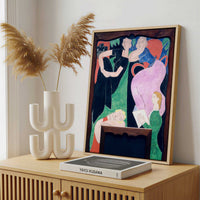 Framed Canvas - Framed canvas in a stylish interior setting