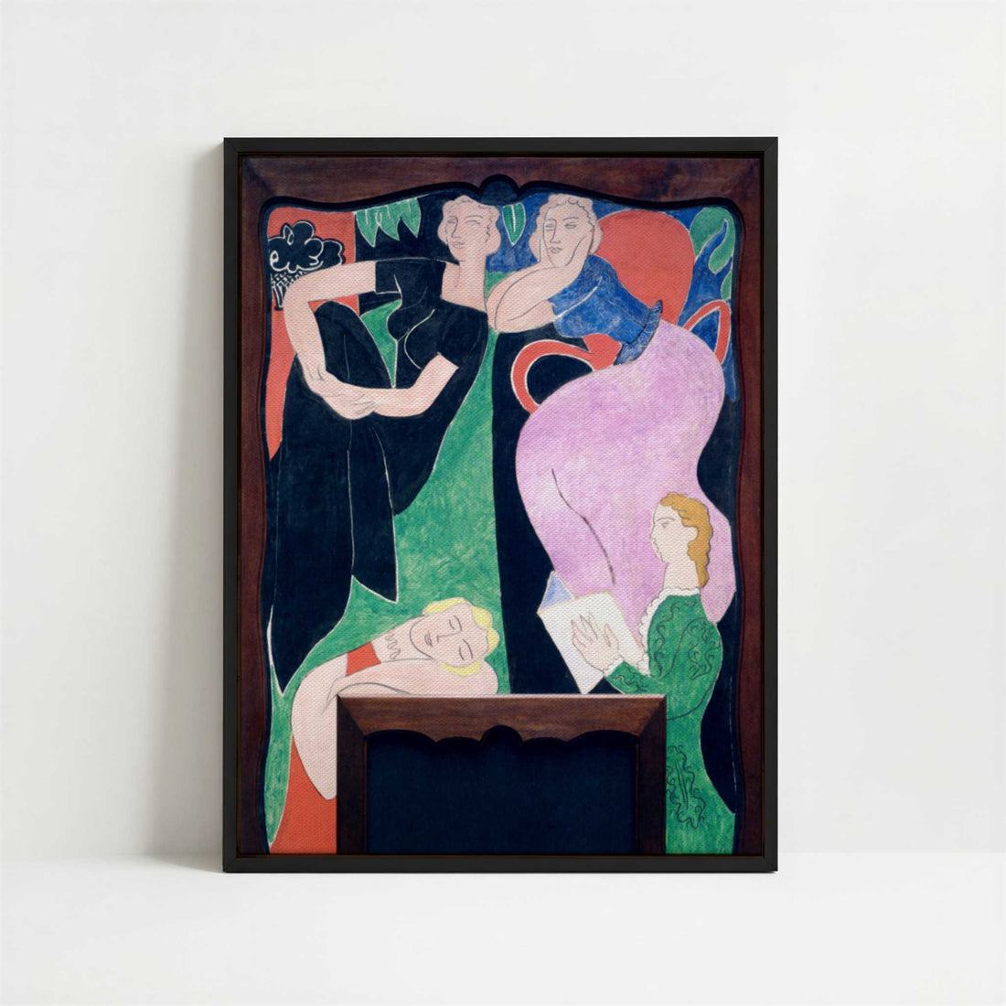 Framed Canvas - Framed canvas in black frame