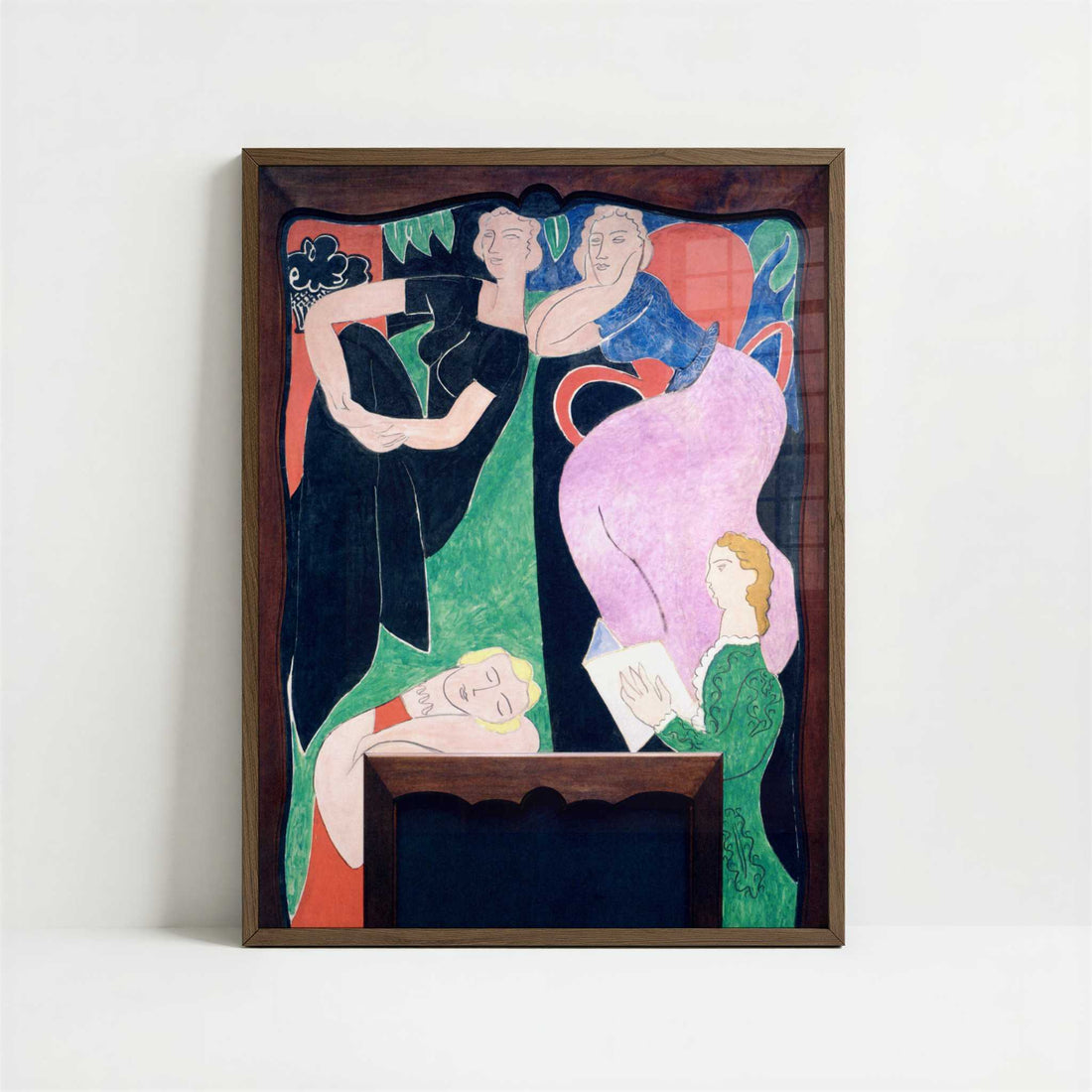 The Song (1938) by Henri Matisse – Art Print - Art print in dark wood frame