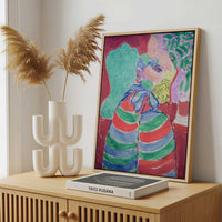 Framed Canvas - Framed canvas in a stylish interior setting