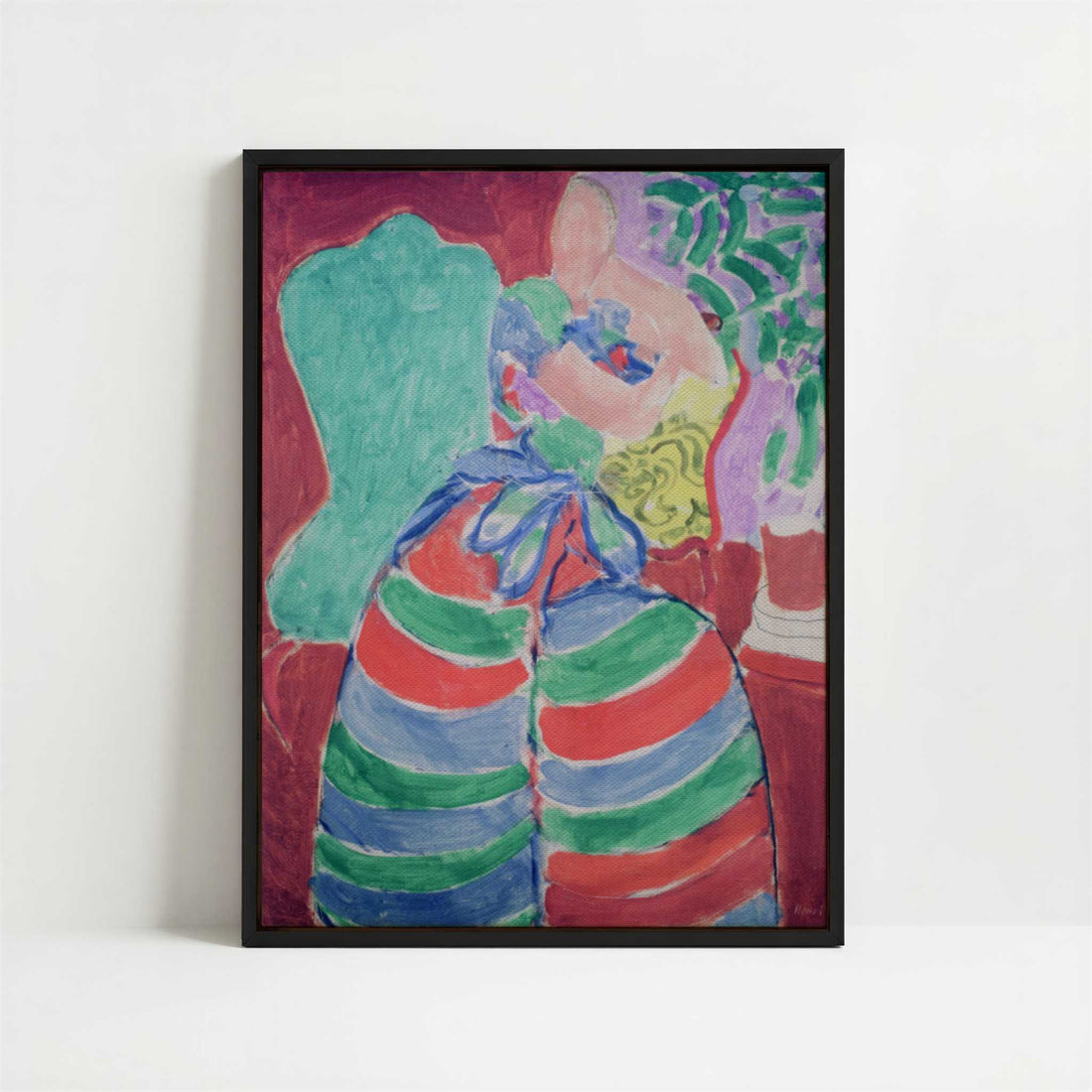 Framed Canvas - Framed canvas in black frame