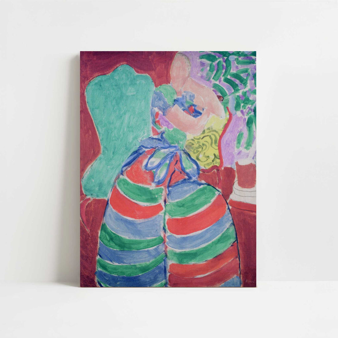 The Striped Dress (1938) by Henri Matisse – Art Print - Unframed art print
