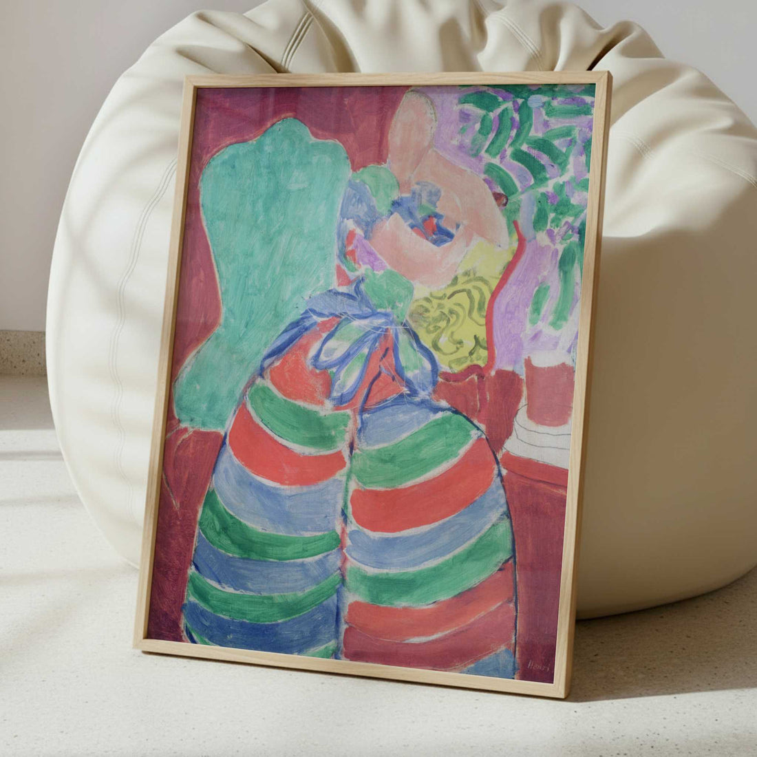 The Striped Dress (1938) by Henri Matisse – Art Print - Interior inspiration