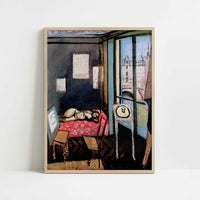 The Studio, Quai Saint-Michel (1916-17) by Henri Matisse – Art Print - Art print in oak frame
