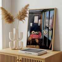 Framed Canvas - Framed canvas in a stylish interior setting