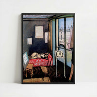 The Studio, Quai Saint-Michel (1916-17) by Henri Matisse – Art Print - Art print in black frame