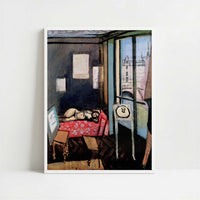 The Studio, Quai Saint-Michel (1916-17) by Henri Matisse – Art Print - Art print in white frame