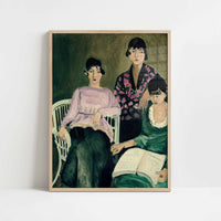 The Three Sisters (1917) by Henri Matisse – Art Print - Art print in oak frame