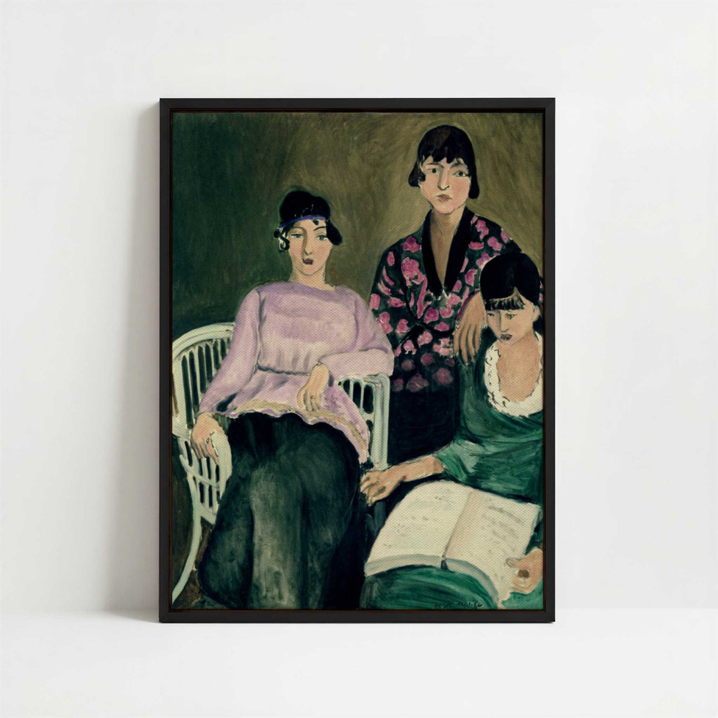 Framed Canvas - Framed canvas in black frame