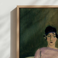 Framed Canvas - Close-up detail and texture of the framed canvas