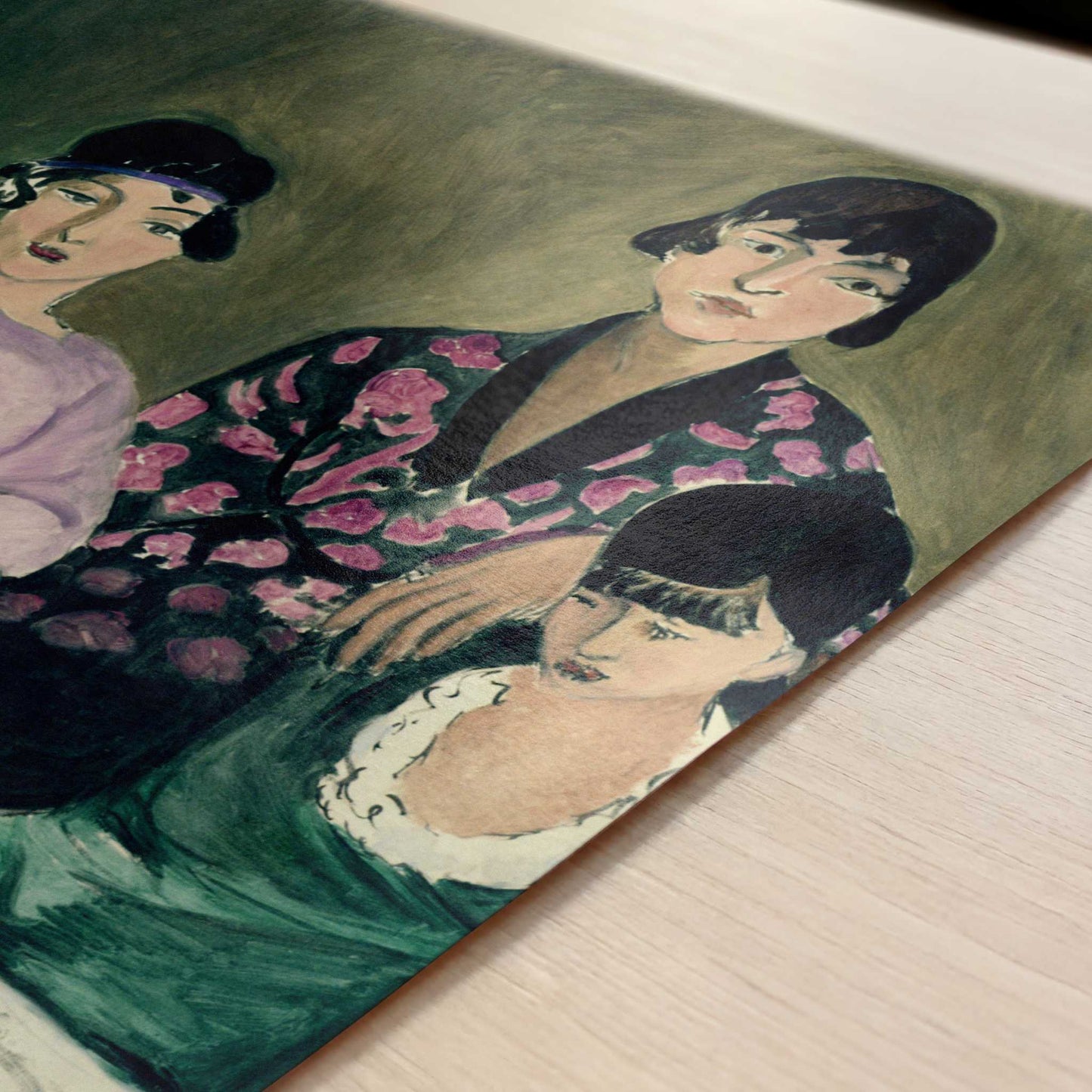 The Three Sisters (1917) by Henri Matisse – Art Print - Close-up detail of the art print