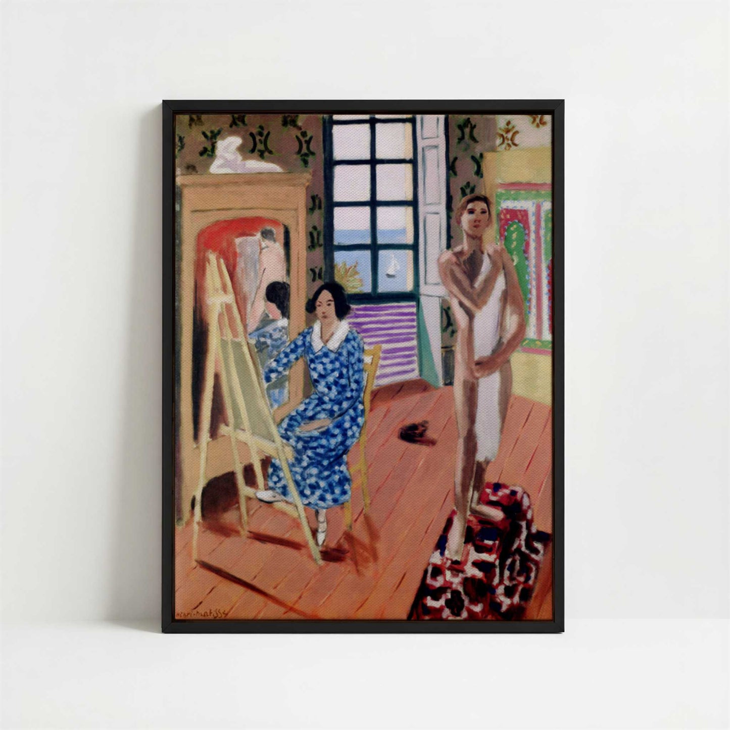 Framed Canvas - Framed canvas in black frame