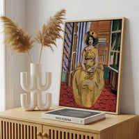 Framed Canvas - Framed canvas in a stylish interior setting
