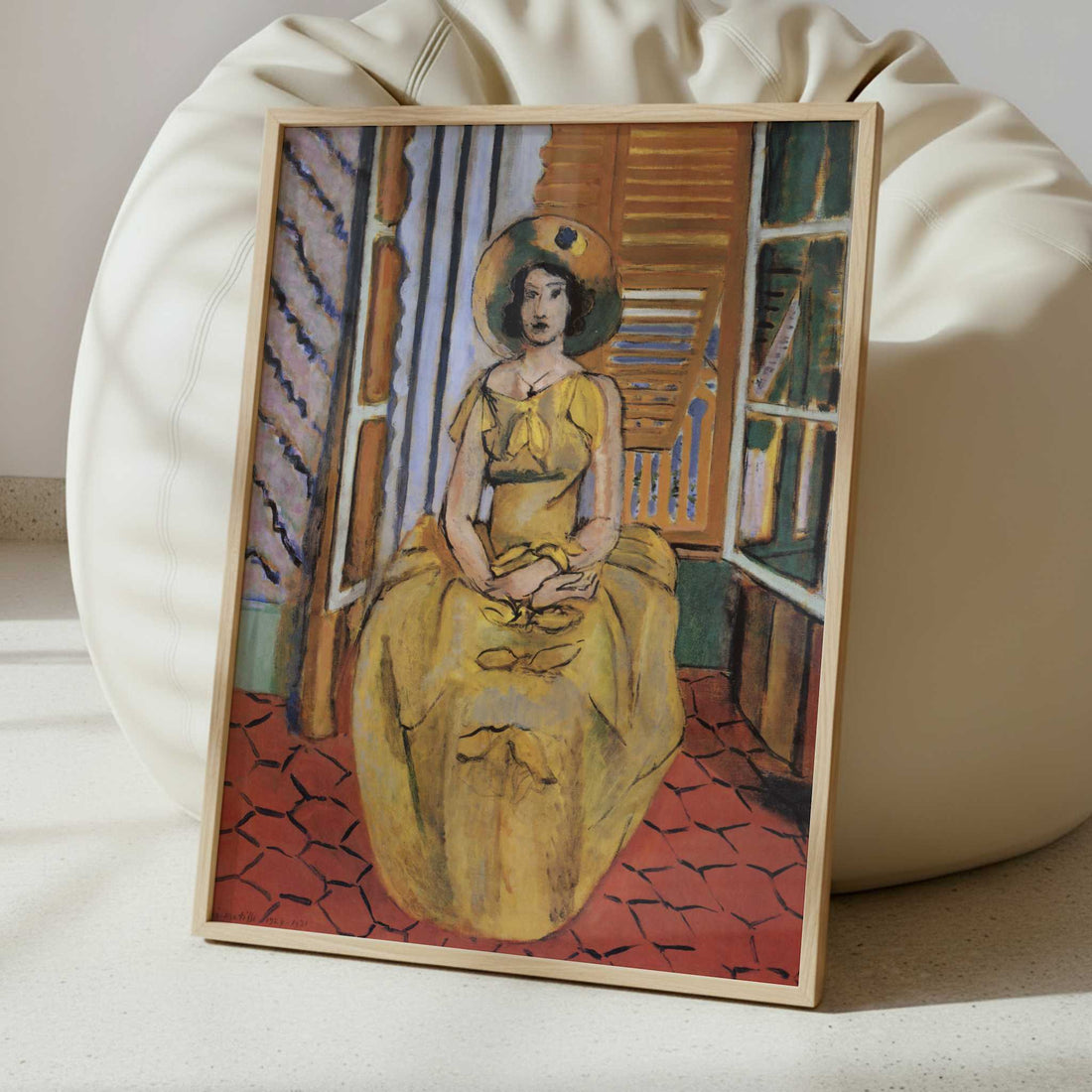 The Yellow Dress (1929-31) by Henri Matisse – Art Print - Interior inspiration