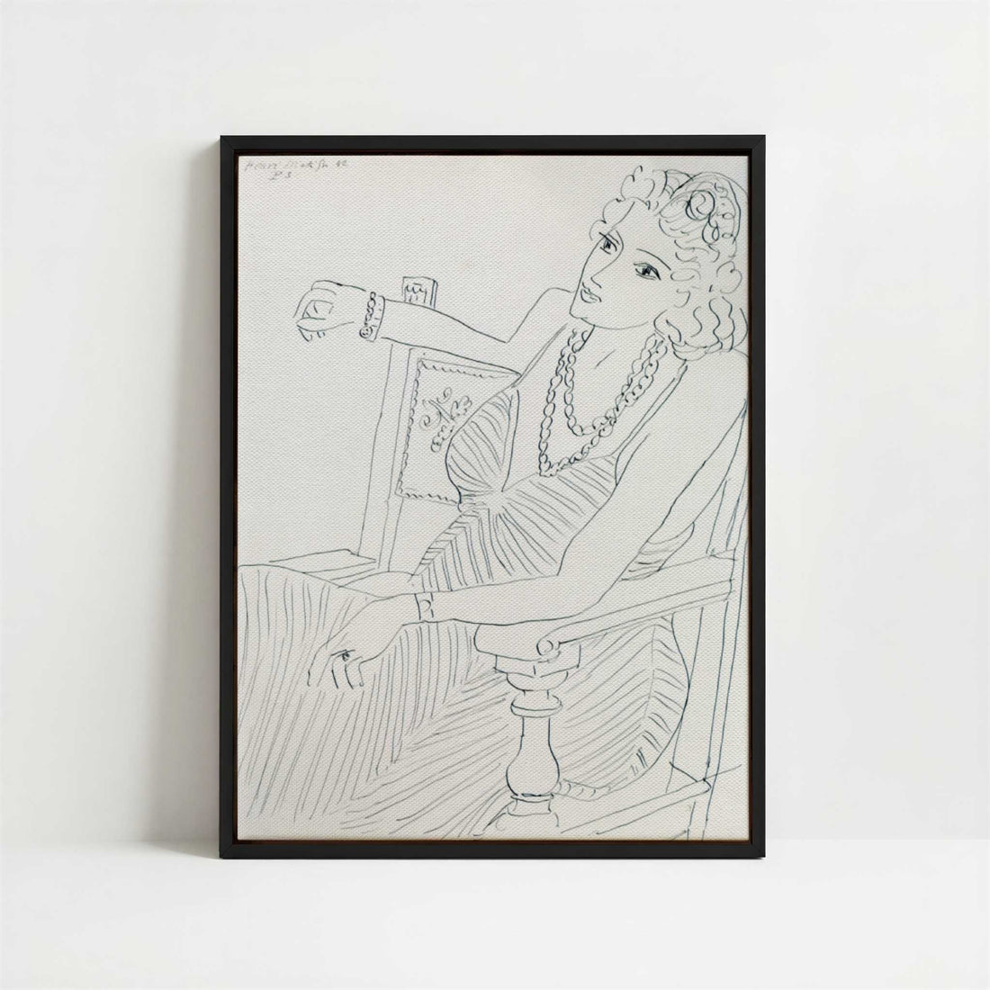 Framed Canvas - Framed canvas in black frame