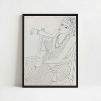 Framed Canvas - Framed canvas in black frame