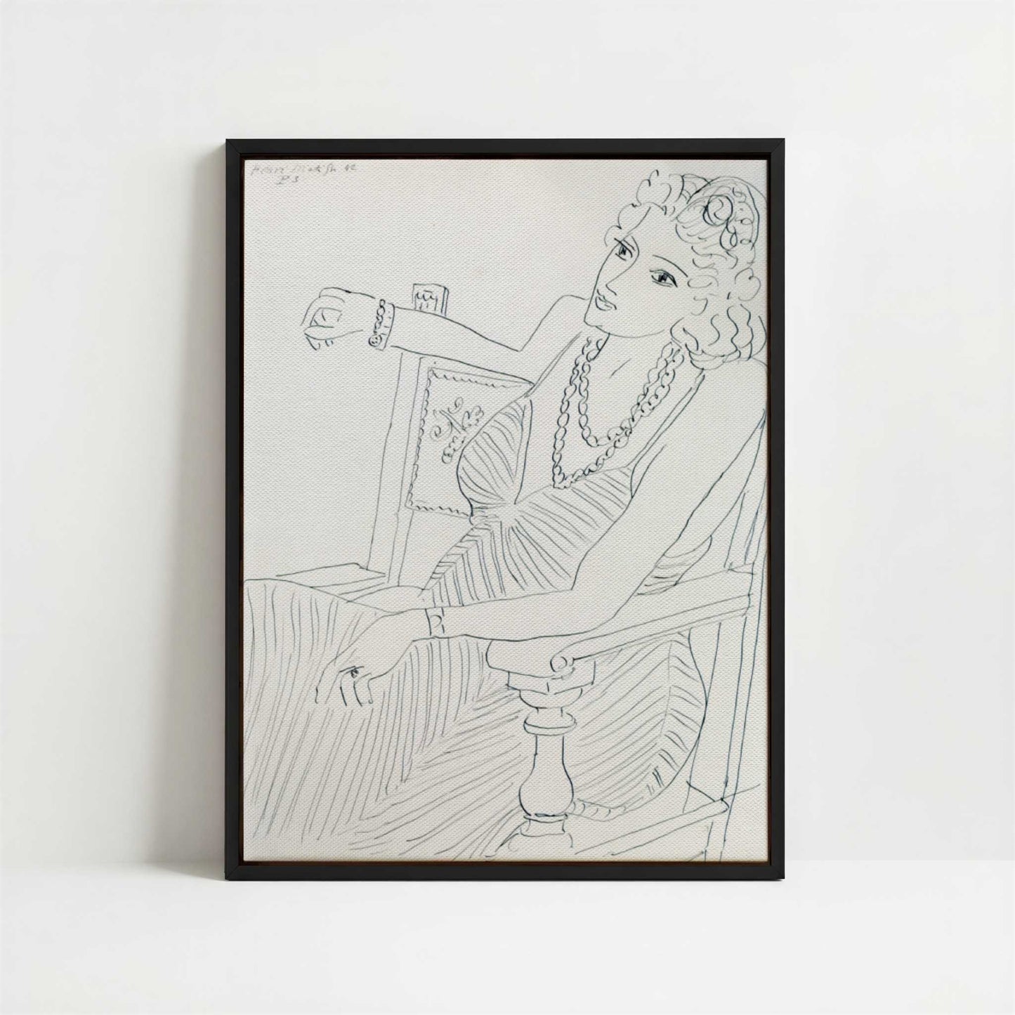 Framed Canvas - Framed canvas in black frame