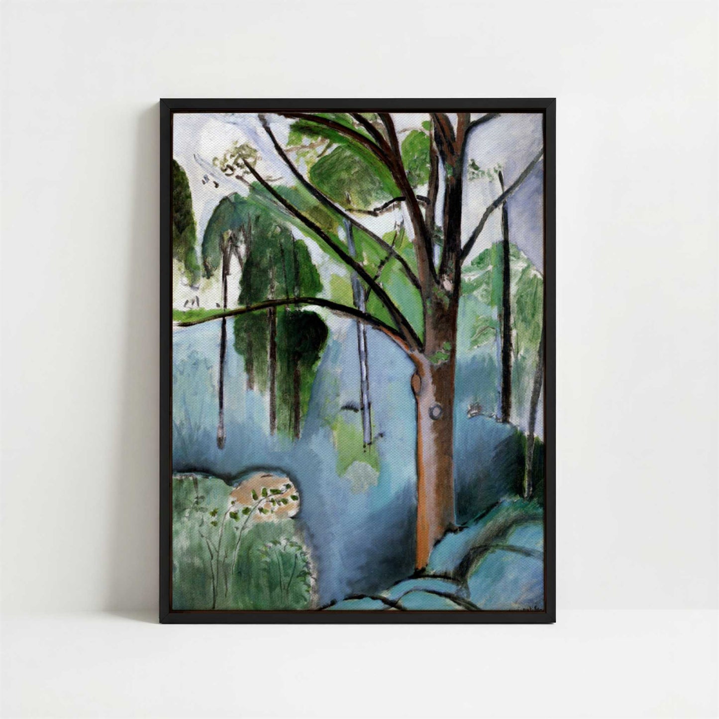 Framed Canvas - Framed canvas in black frame
