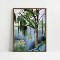 Tree near Trivaux Pond (1916-17) by Henri Matisse – Art Print - Art print in dark wood frame