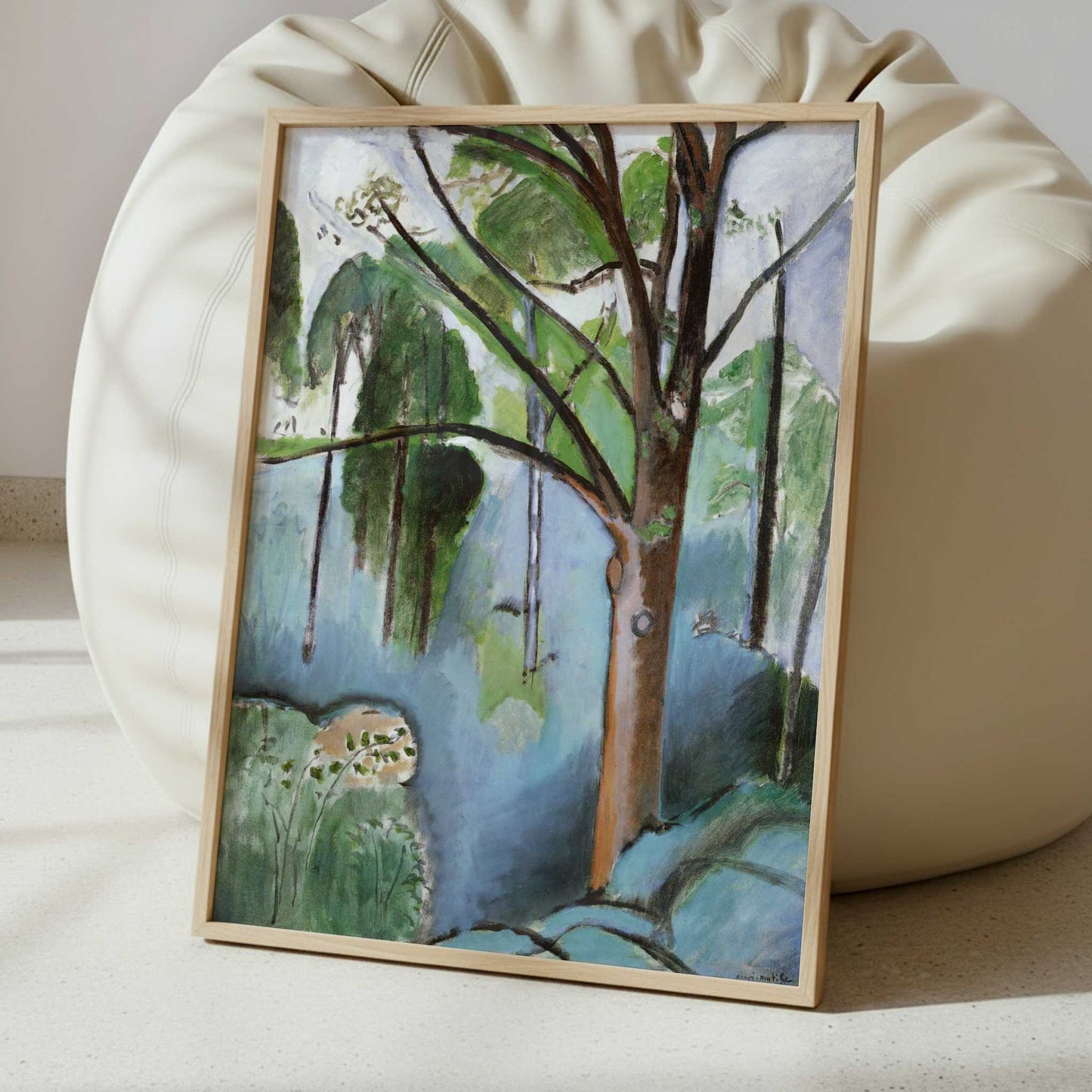 Tree near Trivaux Pond (1916-17) by Henri Matisse – Art Print - Interior inspiration