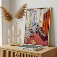 Framed Canvas - Framed canvas in a stylish interior setting