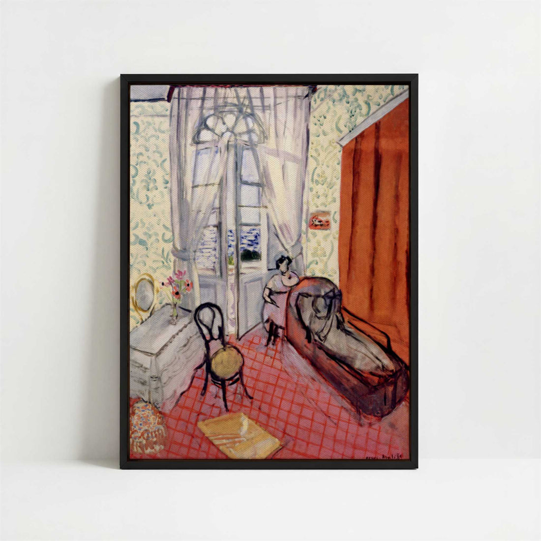 Framed Canvas - Framed canvas in black frame