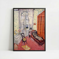 Two Women in an Interior (1920-22) by Henri Matisse – Art Print - Art print in black frame
