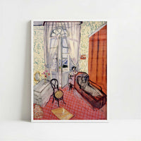 Two Women in an Interior (1920-22) by Henri Matisse – Art Print - Art print in white frame