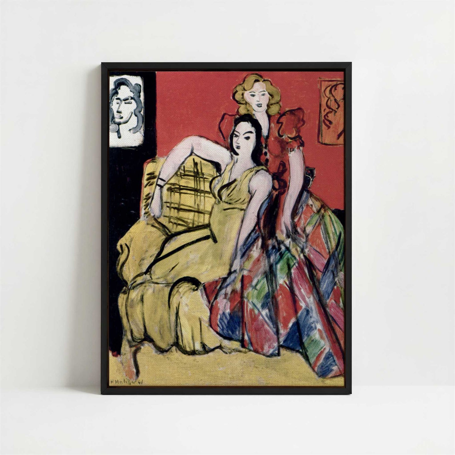 Framed Canvas - Framed canvas in black frame