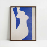 Framed Canvas - Framed canvas in dark wood color frame