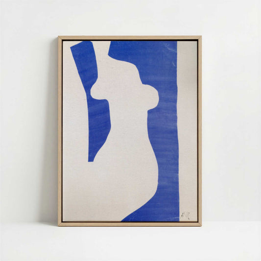 Framed Canvas - Framed canvas in oak color frame