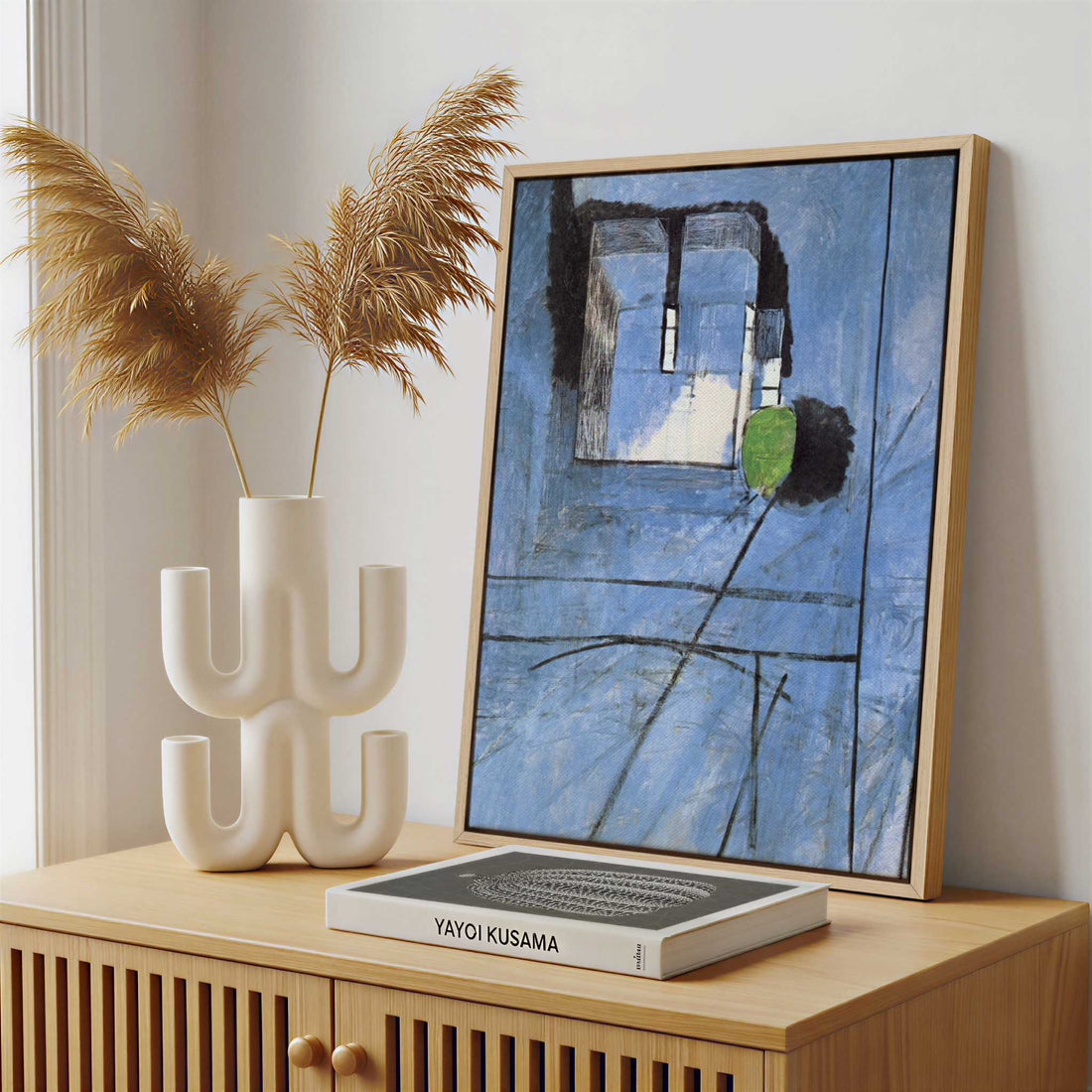 Framed Canvas - Framed canvas in a stylish interior setting