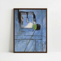 Framed Canvas - Framed canvas in dark wood color frame