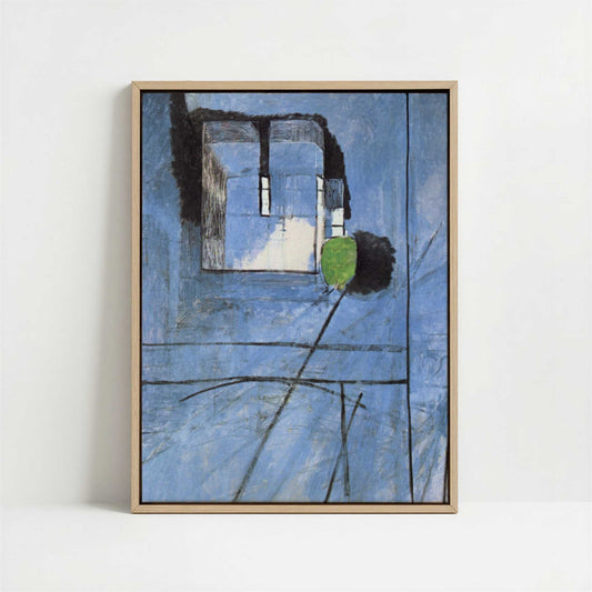 Framed Canvas - Framed canvas in oak color frame