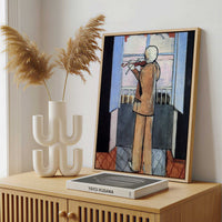 Framed Canvas - Framed canvas in a stylish interior setting